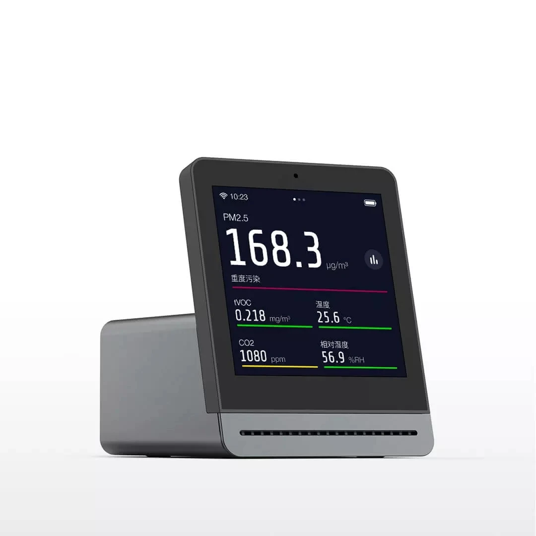 Xiaomi Youpin Qingping Air Detector Retina Touch IPS Screen CO2 PM2.5 Temperature Humidity Smoke Indoor Outdoor Monitor | Электроника