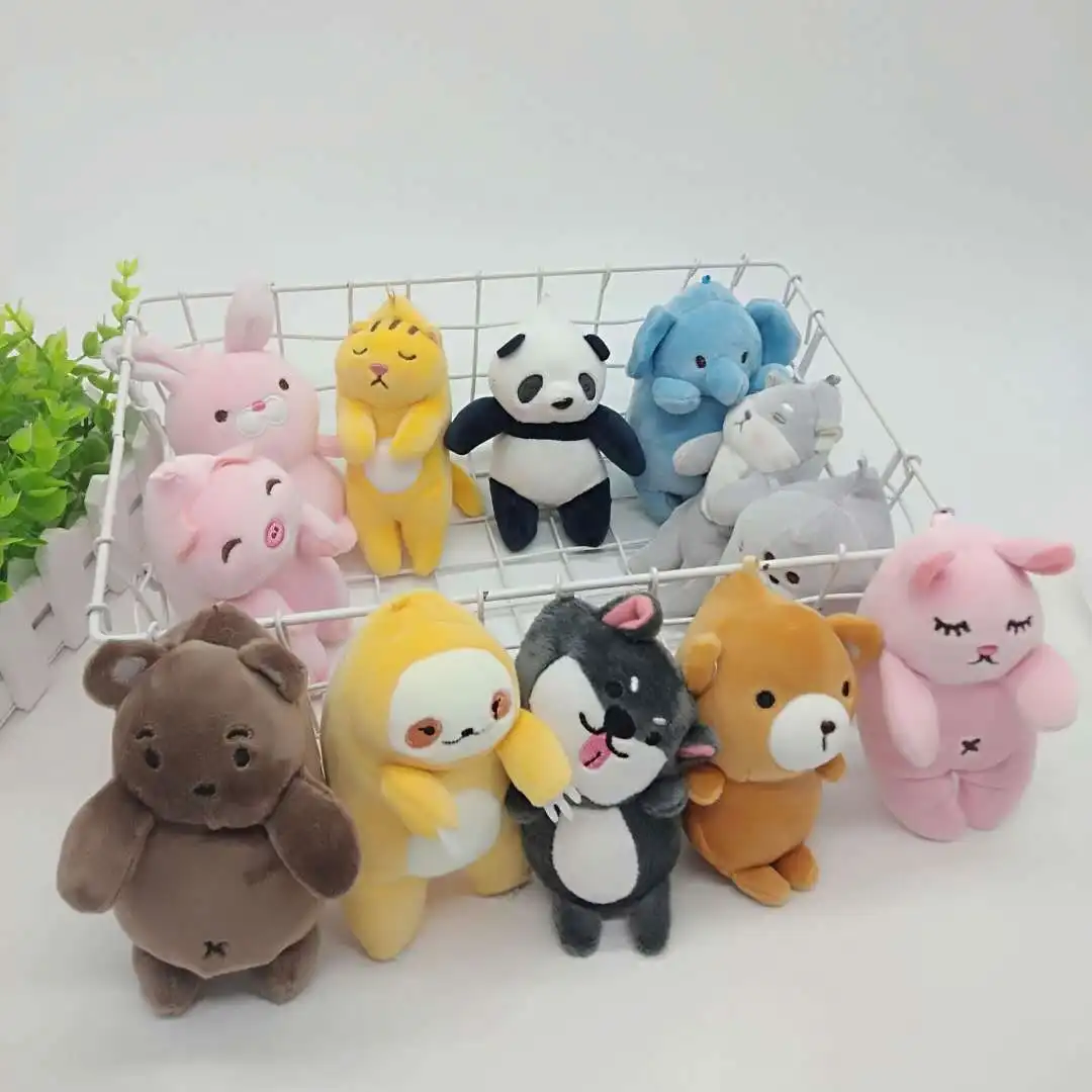 

Брелок для ключей, креативный мультяшный мягкий кулон с мультяшным ароматом, милым исцеляющим спящим зверьком, очень милой свиньей, щенком, ...