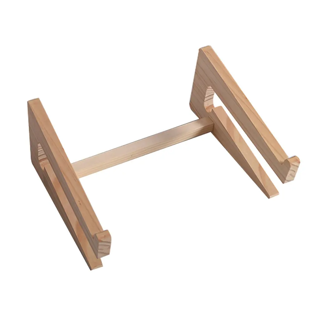 Wooden Disassembly And Assembly Notebook Computer Cooling Bracket Desktop Support Frame Desktop Ornaments