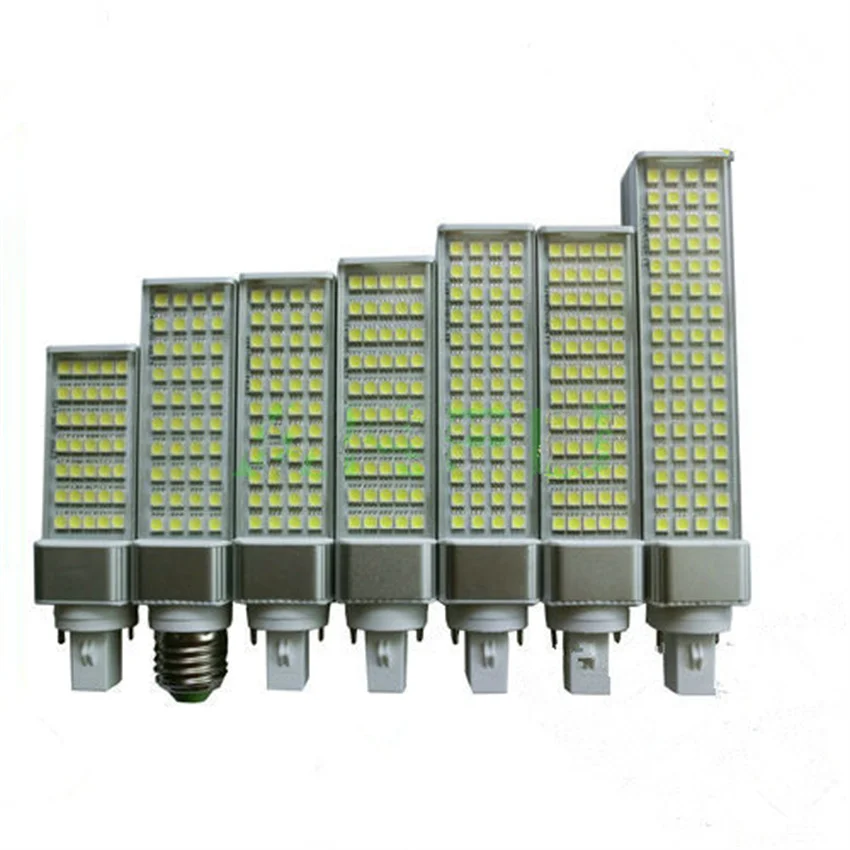 Бесплатная доставка 30 шт./лот 13 Вт E27/G23/G24(2pin 4pin) Светодиодная лампа PLC Epistar SMD2835