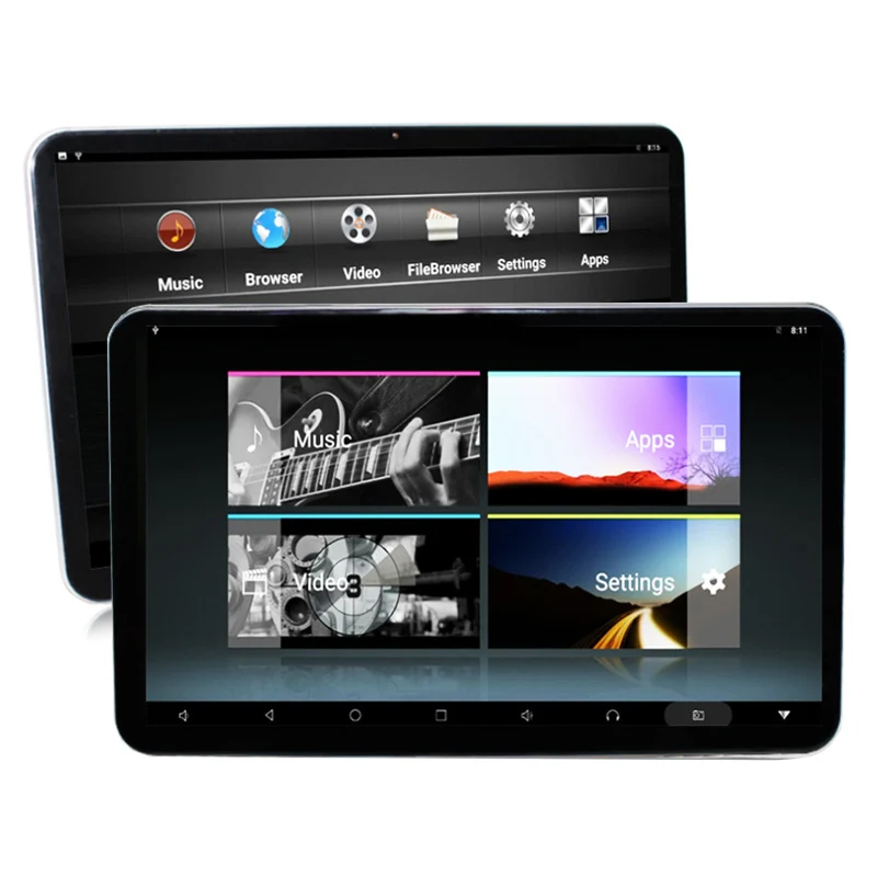 Пара 12,5 HD 1080P Android 7,1 ram 2GB rom 16GB Octa-core 1,6 GHz wifi 3g/4G BT HDMI подголовник заднего сиденья мониторы сенсорный экран