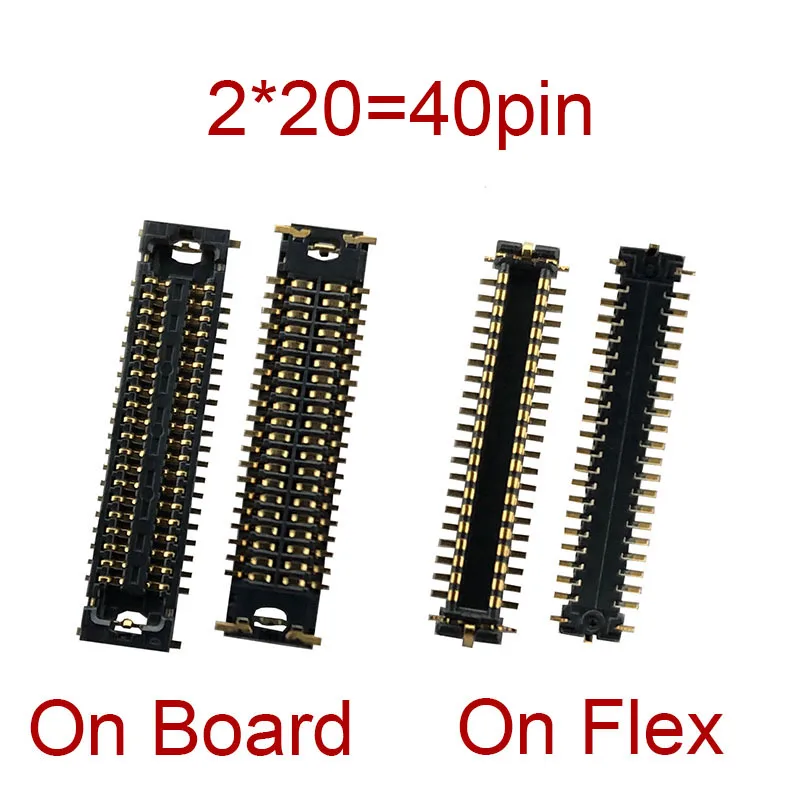 2 шт./лот 40-контактный разъем для ЖК-экрана FPC для Sony Z5 E6633 E6653 E6683, разъем для ЖК-дисплея FPC на материнской плате