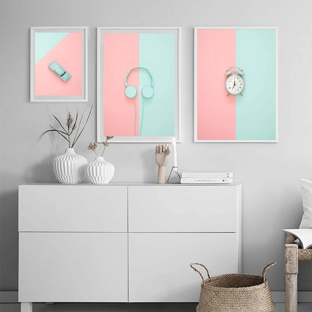 

Minimalist Alarm Clock Car Headset Posters and Prints Still Life Print Canvas Paintings Wall Pop Art Modular Pictures Home Decor