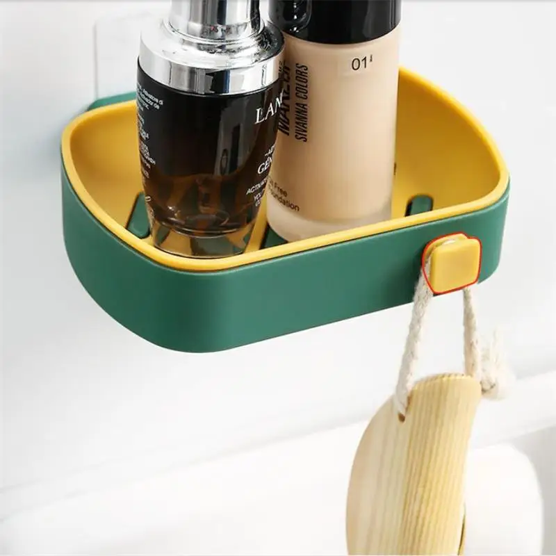 Новая Полка для мыла без сверления Настенная Ванная комната слив пластиковая