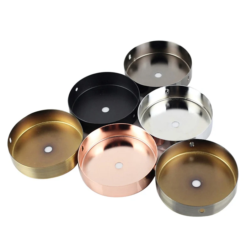 Круглая Потолочная пластина черная серебристая бронзовая 8/10/12/15 см |