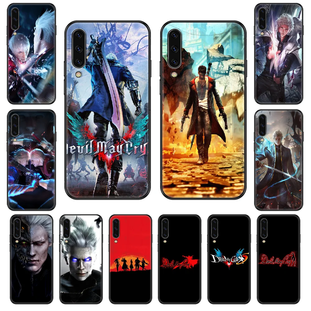 Чехол devil may game cry для телефона Samsung Galaxy A 3 5 8 9 10 20 30 40 50 70 E S Plus 2019 черный