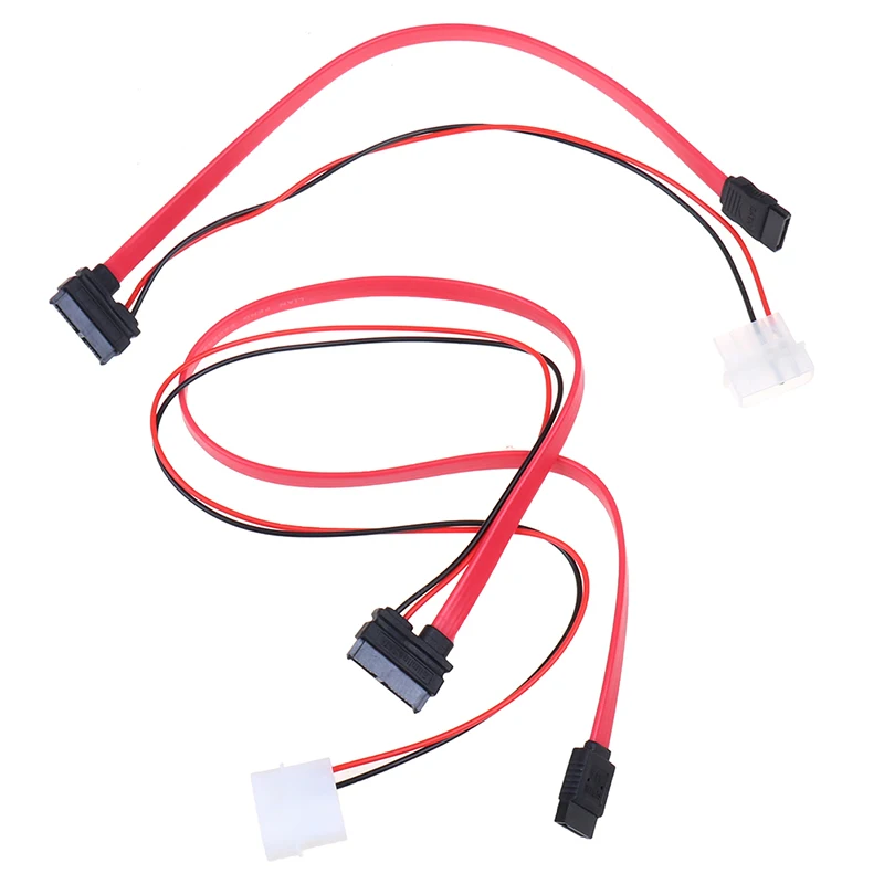 7 + 6 Pin Slimline SATA кабель для тонкого Ноутбука DVD CD RW привод адаптера питания ноутбук