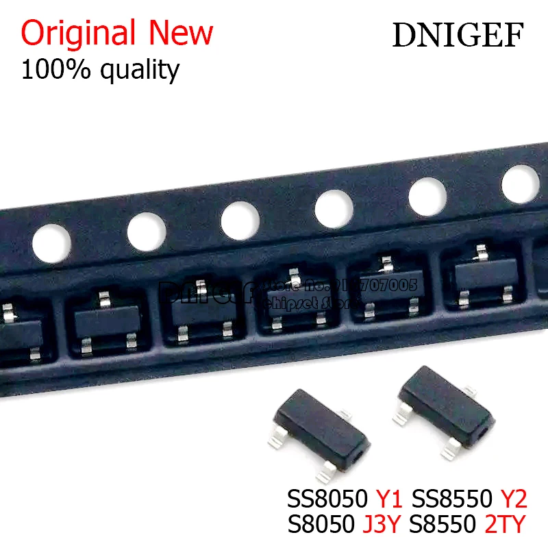 50 шт. S8050 J3Y S8550 2TY SS8050 Y1 SS8550 Y2 SOT23 SMD транзистор|Интегральные схемы| |