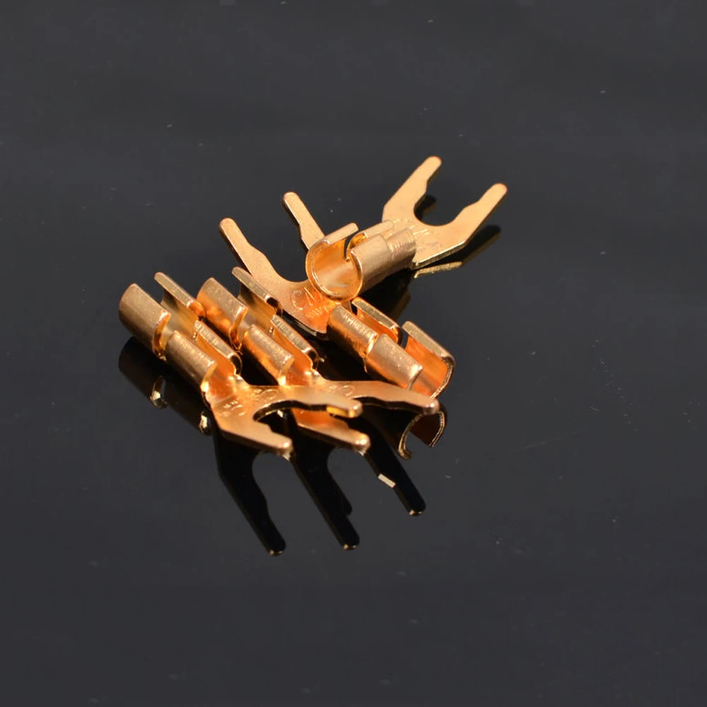 

CMC 6005-CU-G Y spade Plug speaker connectors for speaker wire