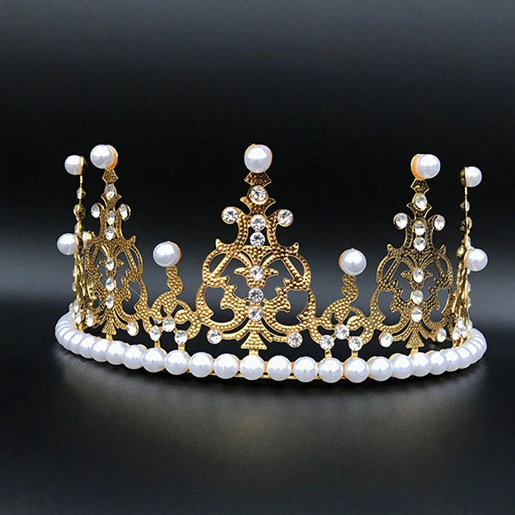 

1pc Princess Crown Cake Topper Birthday Ornaments Headdress Crown Topper Cake Decoration For Birthday Party Supplies Women Girl