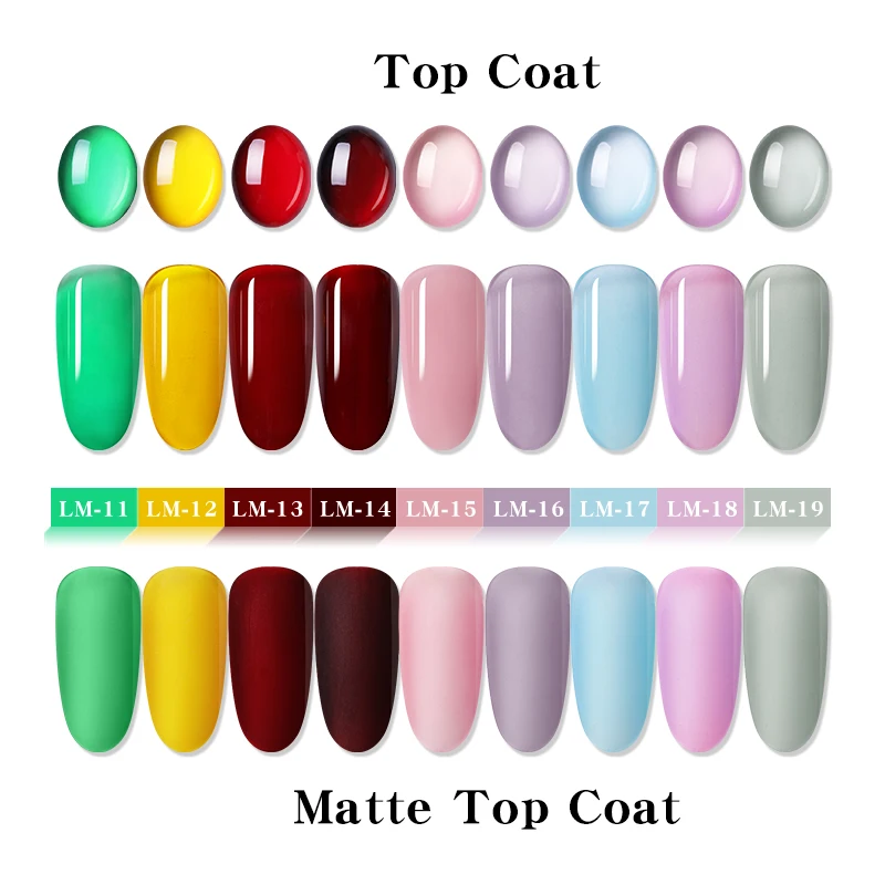 Lemooc Радужный Желейный гель цветное стекло опал конфеты Прозрачный Гель лак