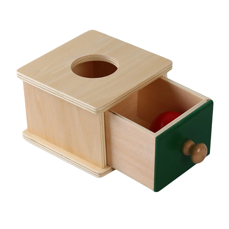 

Infant & Todders Montessori Kids Toy Baby Wooden Coin Box Piggy Bank Learning Educational Preschool Training Brinquedos Juguets
