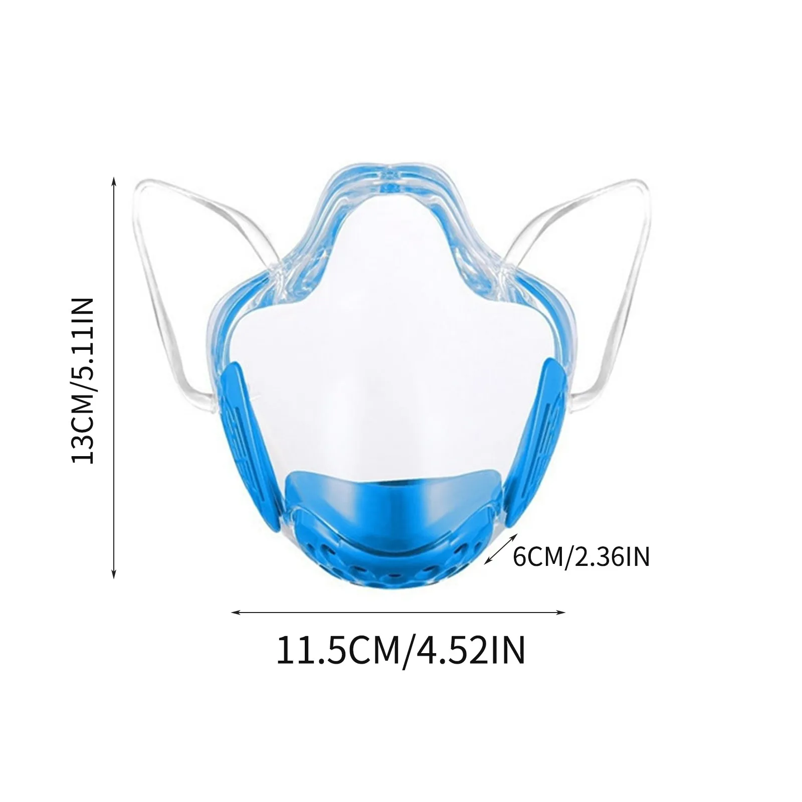 Прозрачная противотуманная маска с защитой от брызг для лица взрослых