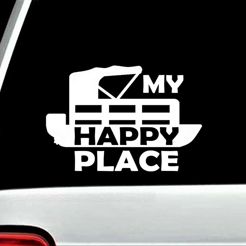 16*10.9cm Happy Lake Boating Accessories Funny Car Window Bumper Novelty JDM Drift Vinyl Decal Sticker | Автомобили и мотоциклы