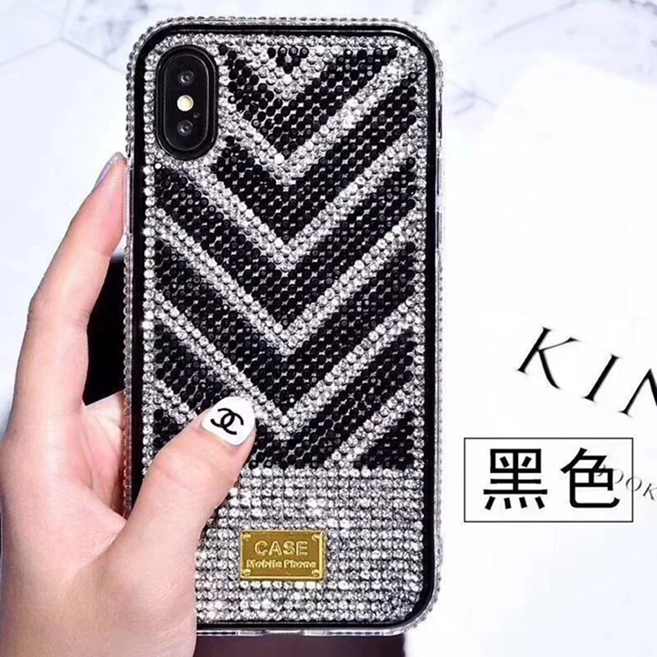 Роскошный чехол для Iphone 11 Pro Max силиконовый Блестящий Мягкий со стразами IPhone X XR XS 6