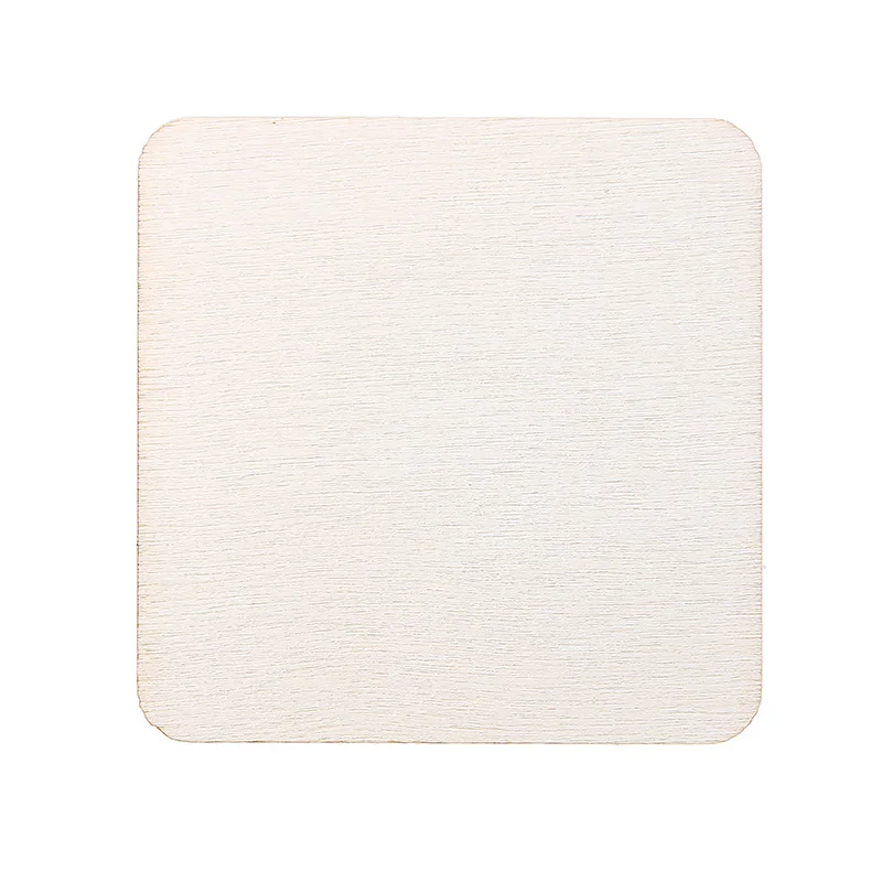 Квадратные деревянные вырезы 50 шт./компл. квадратные подставки из