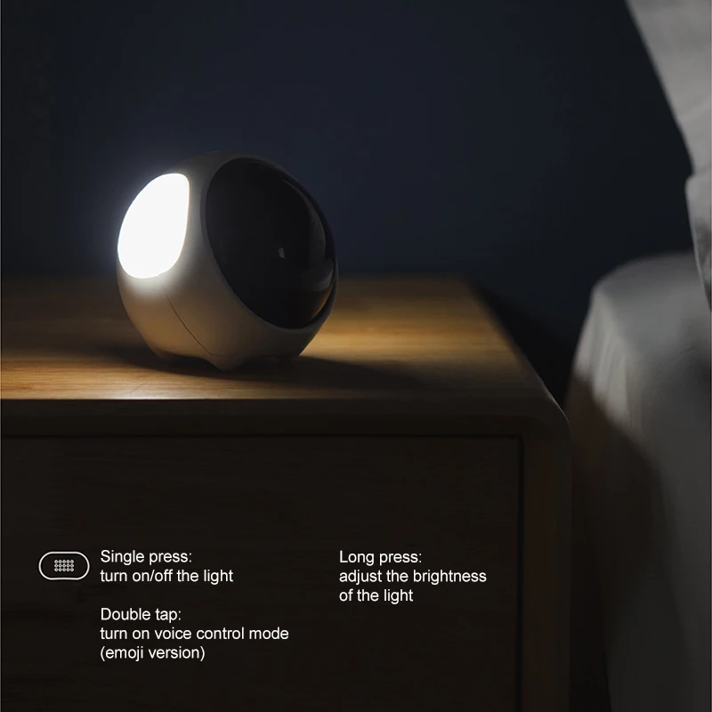 Детский умный будильник с милыми выражениями электронные настольные часы ночным