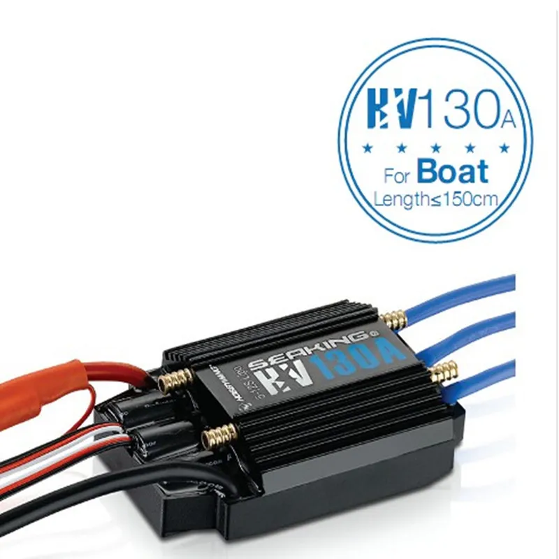 Аксессуары для гоночной лодки RC ESC Hobbywing SeaKing HV V3 водонепроницаемый 130A без BEC 5-12S Lipo