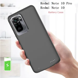 Power Case For Xiaomi Redmi Note 10 Pro External Battery Charger Case Portable Power bank Charging C in India