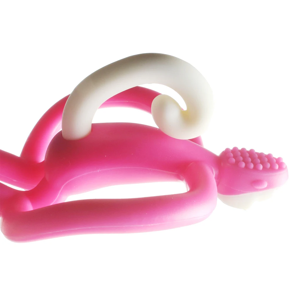 Высококачественная силиконовая обезьянка для малышей молярный инструмент