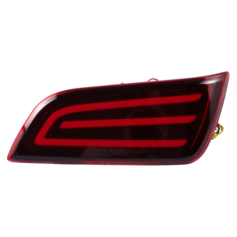 

DHBH-For Honda 15-17 Black Housing Clear Lens Tail Light Red Tube LED Replacement
