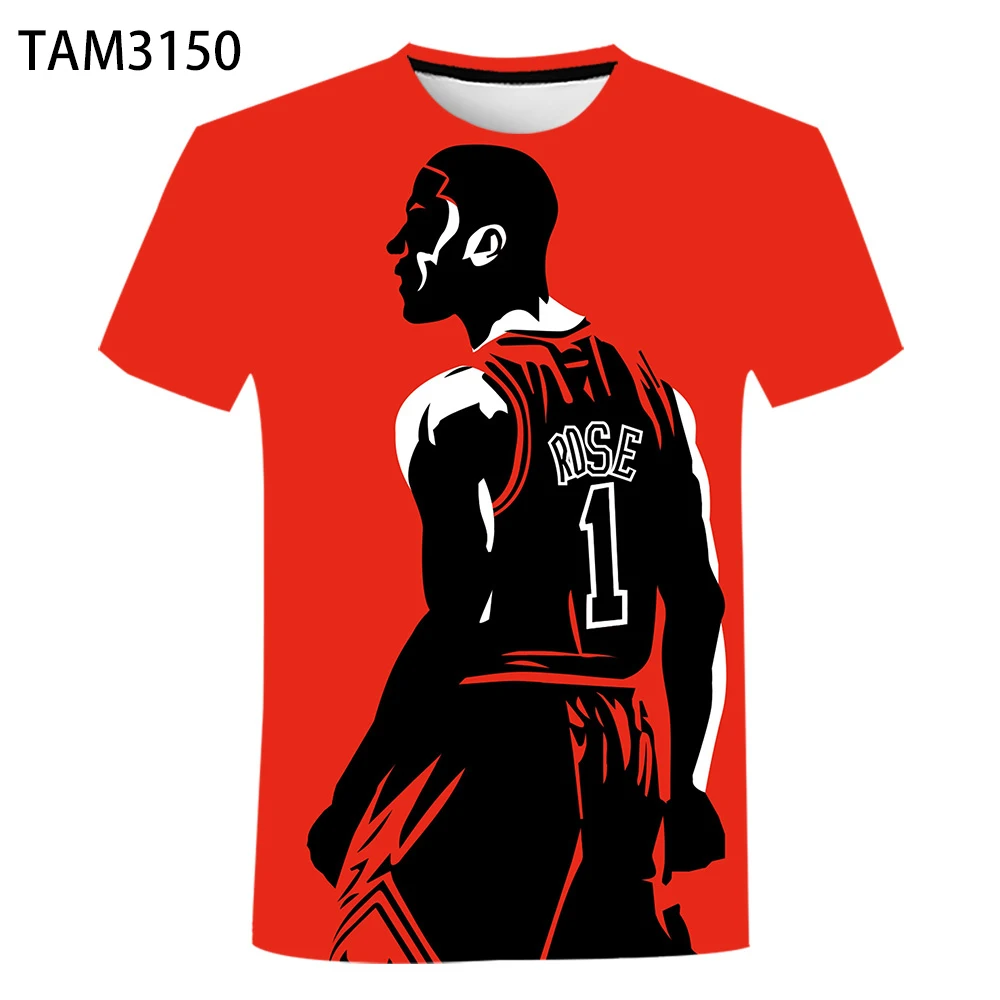 Новинка 2021 баскетбольный Кобе с 3D принтом летняя футболка для влюбленных