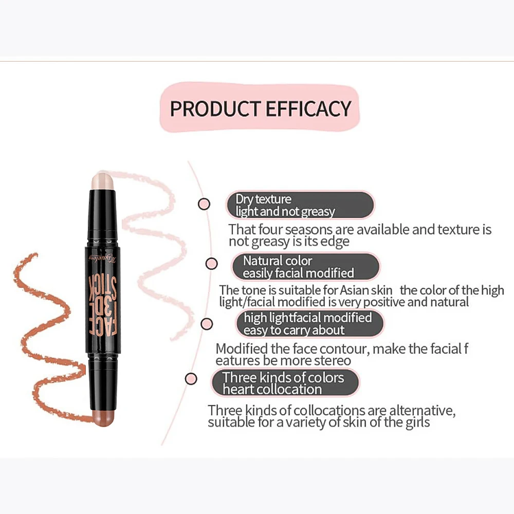 Женская основа для макияжа лица контур консилер палочка красоты макияж пудра