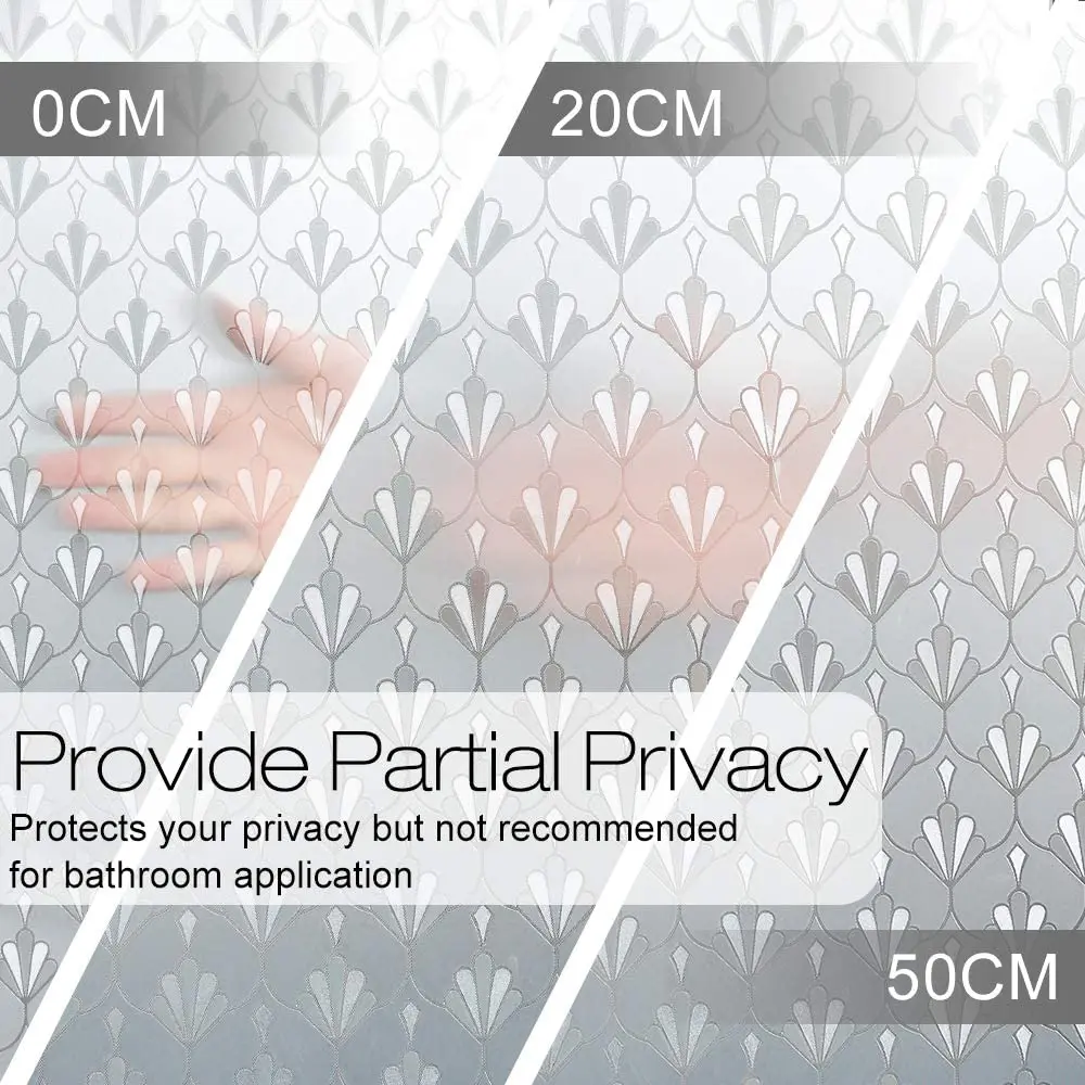 

Static Cling Window Privacy Film Non Adhesive Vinyl Anti Uv Heat Insulation Window Stickers Stained Decorative Film on Window