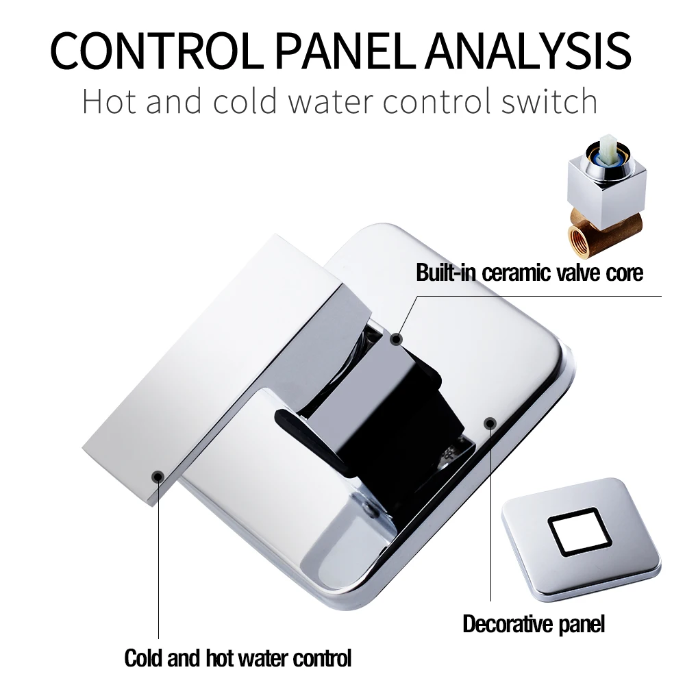 8-дюймовая Душевая система набор для ванной сантехника смеситель душа насадка