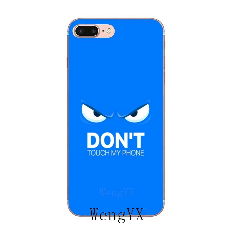 Чехол Don't touch my phone для Samsung Galaxy A70 A60 A50 A40 A30 A10 A9s A8 A6s J4 J6 Prime Plus 2018 | Мобильные