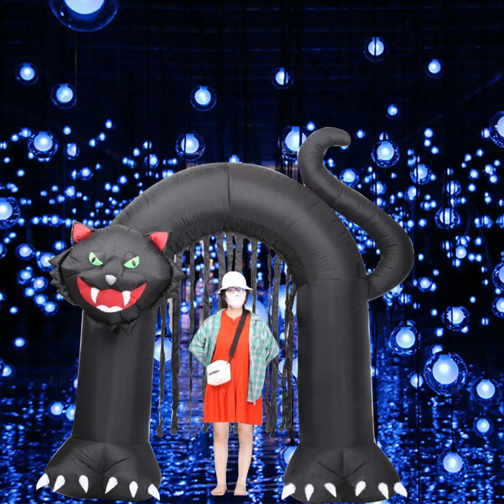 Надувная чёрная кошка в архальном стиле 8 футов высота 2 4 м | Инструменты