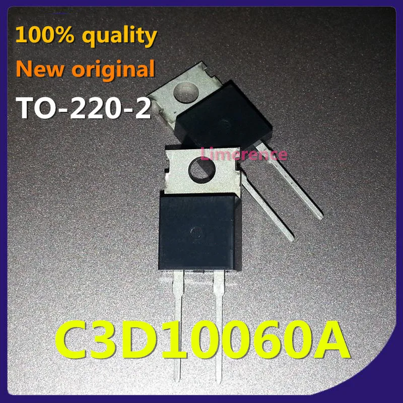 

100% nuevo 50 unids/lote original Silicon carbide diode C3D10060A C3D10060 10A 600V TO-220 Transistor