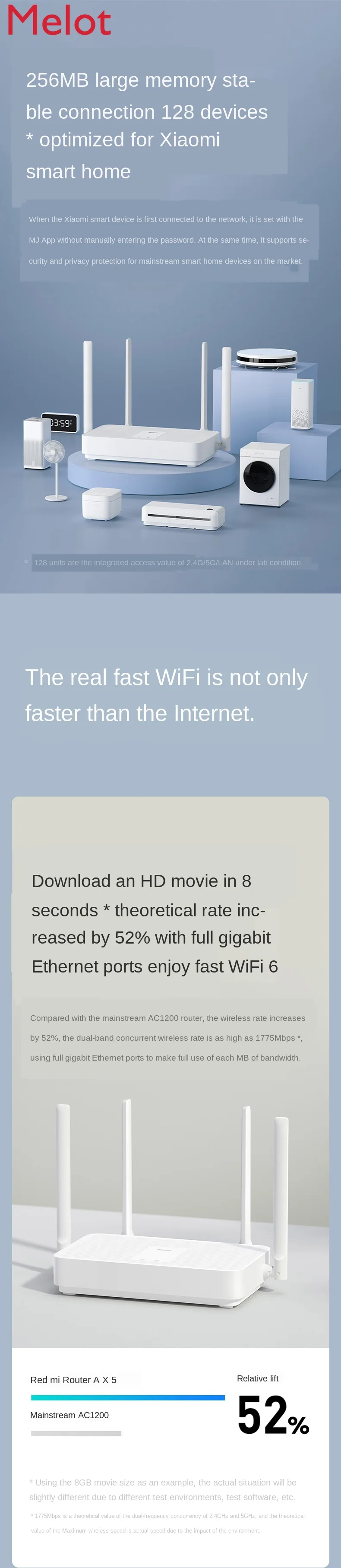 

Router Ax5 Full Gigabit Port Wireless Intelligent Home Dormitory -Speed Wifi6 5G Dual-Frequency Optical Fiber Broadband