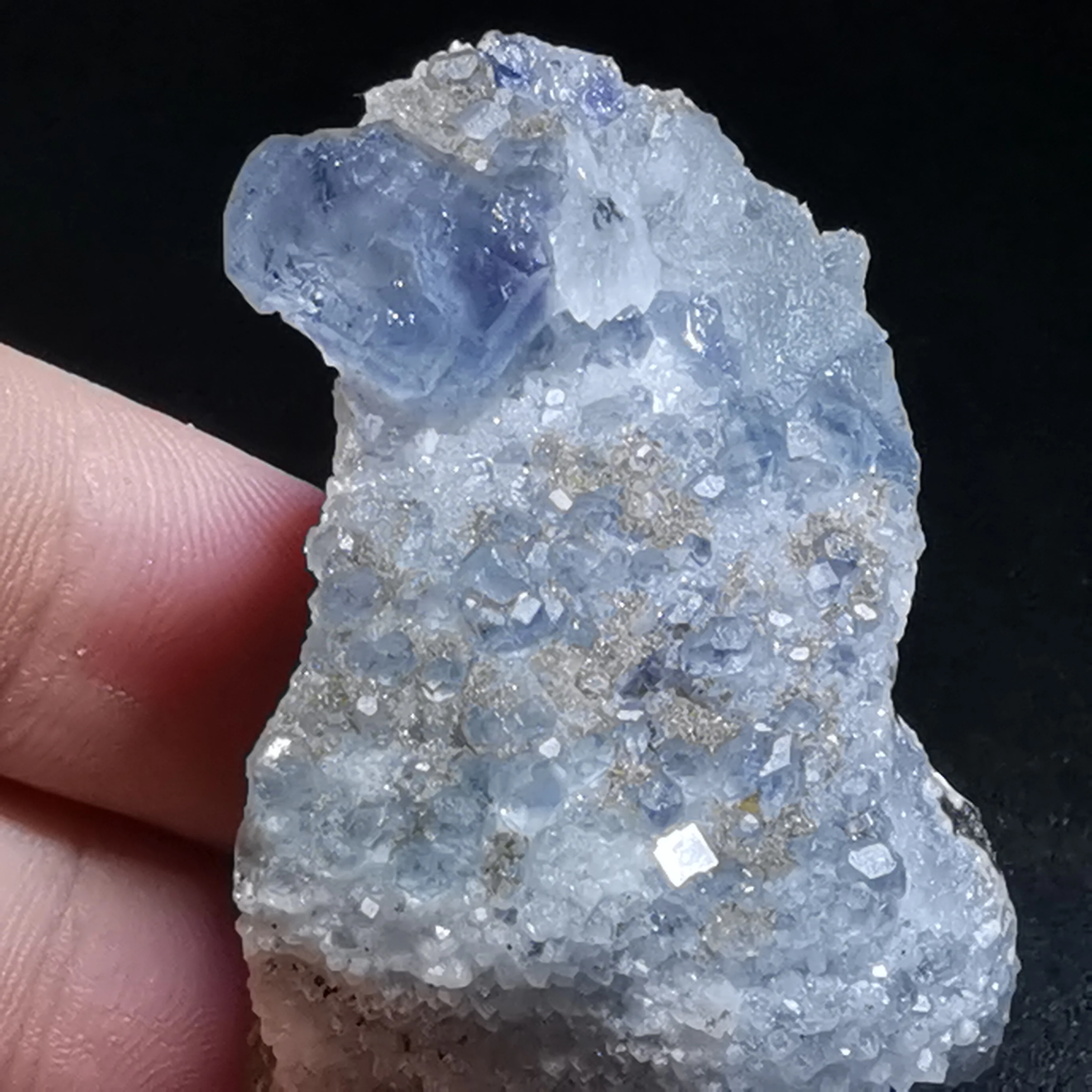 35 9 gNatural сине зеленый флюорит и quartz полезных ископаемых с лечебным действием