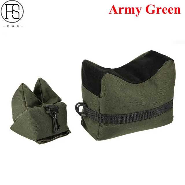 Army Green 600D тактическая охотничья Экипировка, аксессуары для оружия, передняя и задняя цель для винтовки, винтовка, пистолет, сумка, подставка, набор, военная скамейка, сумка для стрельбы - Цвет: Army Green