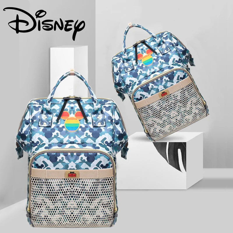 Сумка для мам Disney New вместительный рюкзак подгузников с Микки Маусом будущих