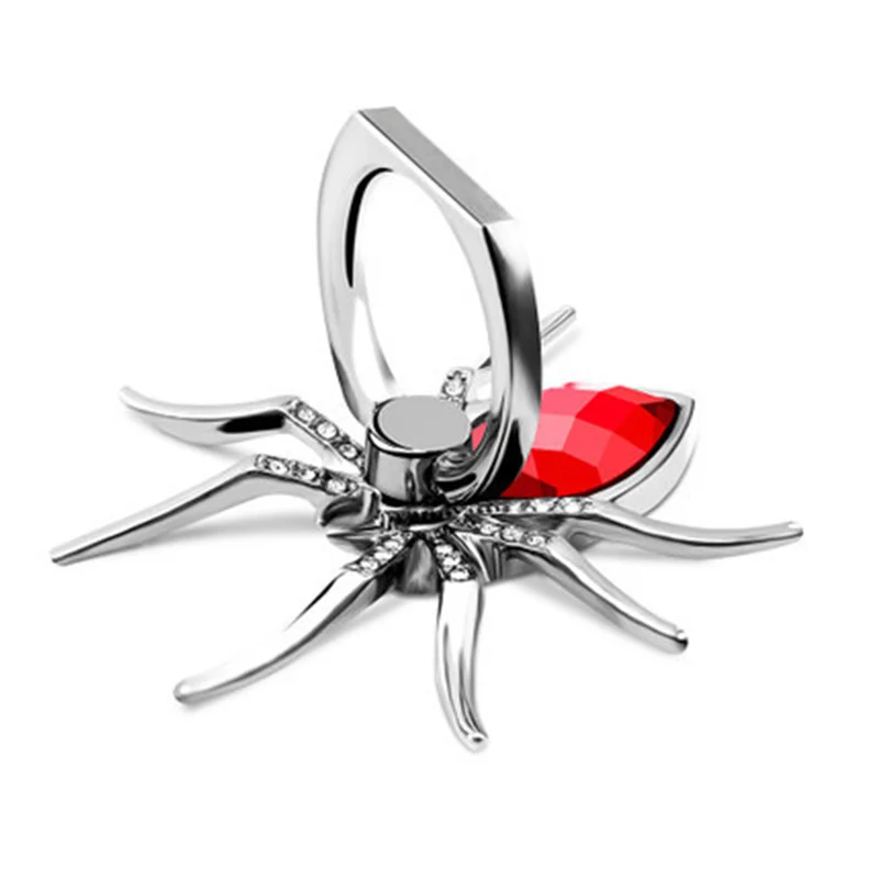 

1PCs Finger Ring Holder 360 Rotate Mobile Phone Stands Metal Spider Bling For Samsung S10 for Iphone X Mobile Phone Accessories