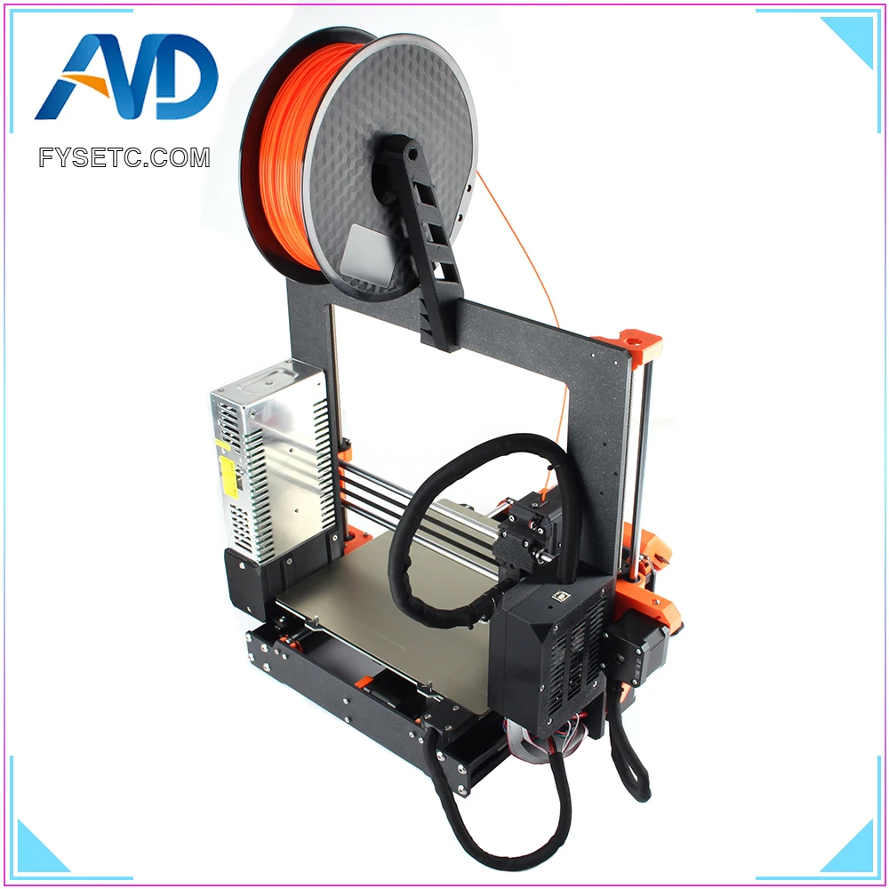 1 Set Complete DIY Clone Prusa i3 MK3S 3D Printer Full Kit With Aluminum Alloy Frame Profile Magnetic Heat Bed Motor Einsy board