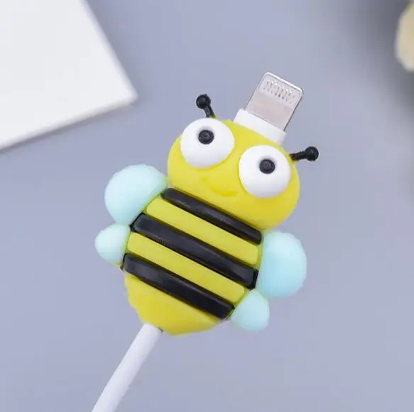 50 шт. Бабочка Насекомое пчела Краб намотка кабеля USB телефон зарядное устройство защита данных крышка мини провода протектор Аксессуары для телефонов