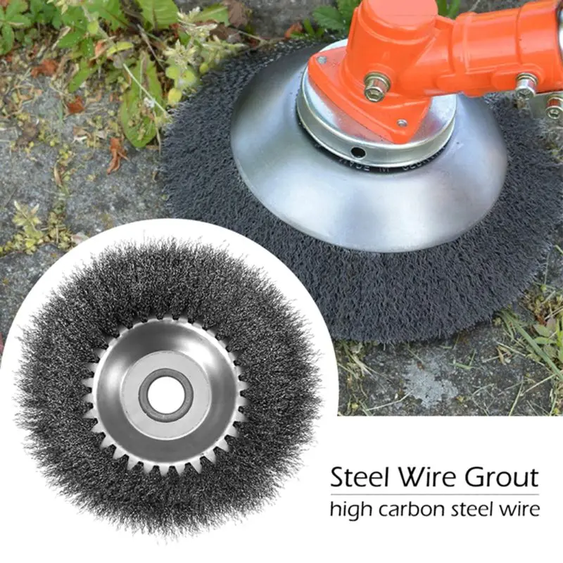 Садовая Головка триммера для травы 6/8 дюйма стальная проволочная щетка резак