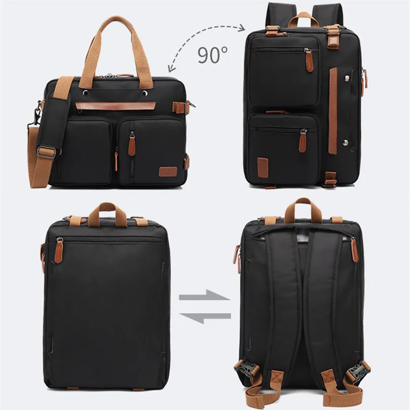 Goedkoop Vrouwen Mannen Laptop Aktetas Rugzak Business Organizer School Handtas Multi-Pocket Grote Ipad Tote Computer Reizen Opbergtas
