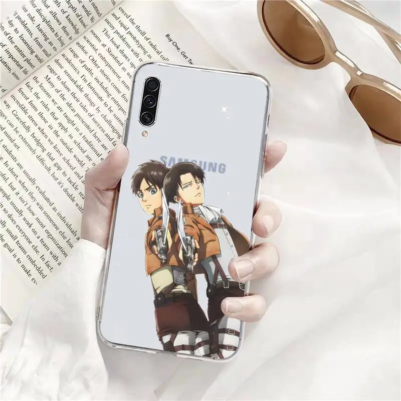 

Attack on Titan anime Phone Case Transparent for Samsung s9 s10 s20 Huawei honor P20 P30 P40 xiaomi note mi 8 9 pro lite plus
