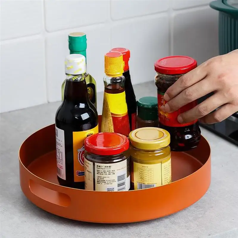 

Household Seasoning Bottle Storage Tray Makeup Storage Plate Kitchen Supply