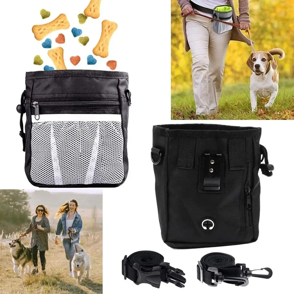 

Dog Snack Bag Puppy Training Snack Bag Built-in Toilet Bag Dispenser Adjustable Wearing Style Suitable For Dog Walking Training