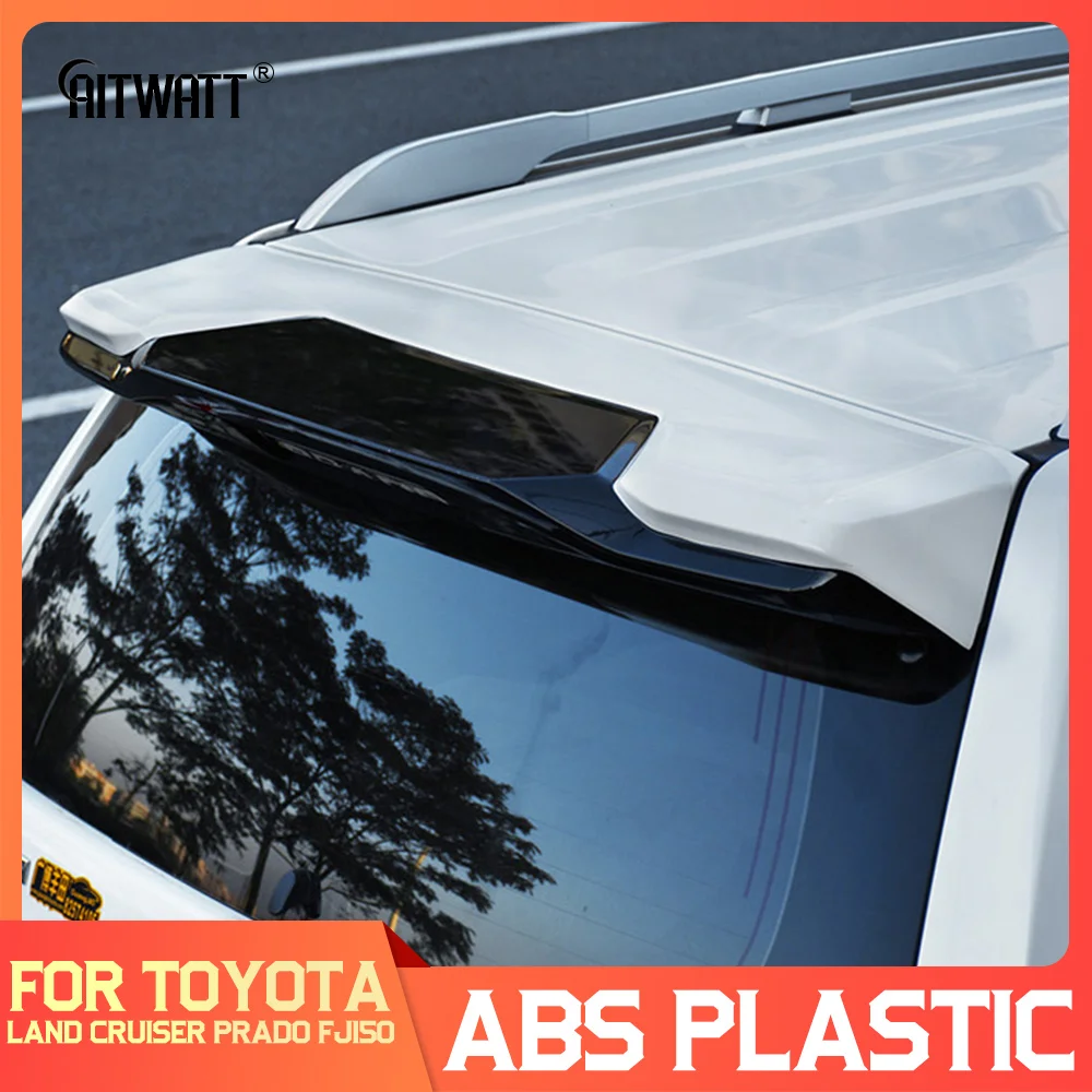 

Fit For Toyota Land Cruiser Prado FJ150 FJ 150 Spoiler 2010-2020 ABS Plastic Rear Wing Black White Color Spoiler Car Styling