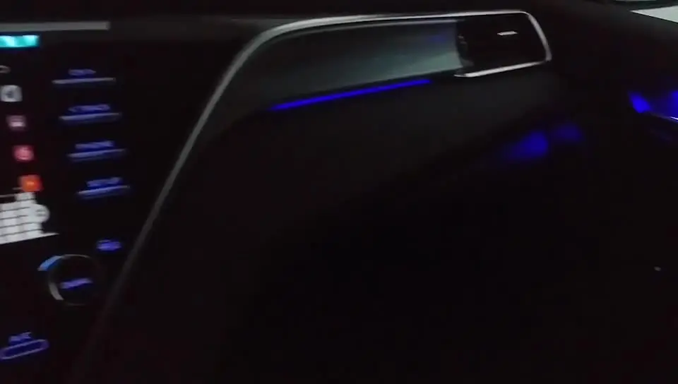 Dark Blue Автомобильный Внутренний светодиодный атмосферный декоративный светильник для Toyota Camry Altis XV70 для Daihatsu - Испускаемый цвет: Dark Blue