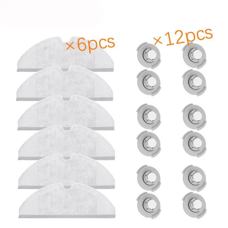 18pcs Подходит для Xiaomi Roborock S50 S51 робот пылесос 2 запасных частей наборы моющих салфеток резервуар для воды фильтр замены - Цвет: 18pcs
