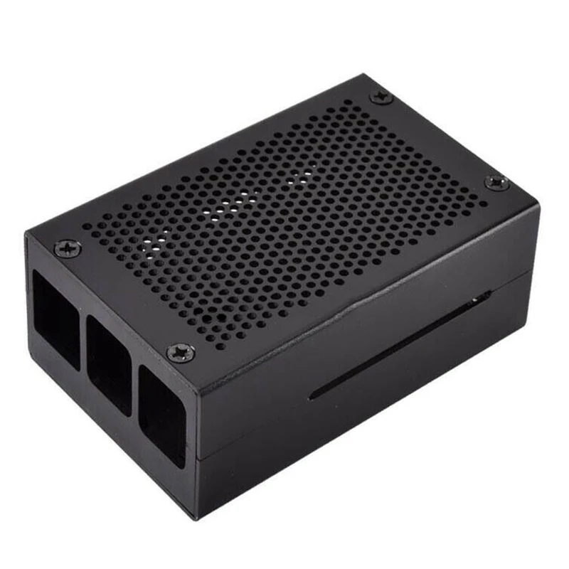 Black Для Raspberry Pi 4 модель металлический чехол корпус из алюминиевого сплава совместим с Raspberry Pi 4 - Цвет: Black