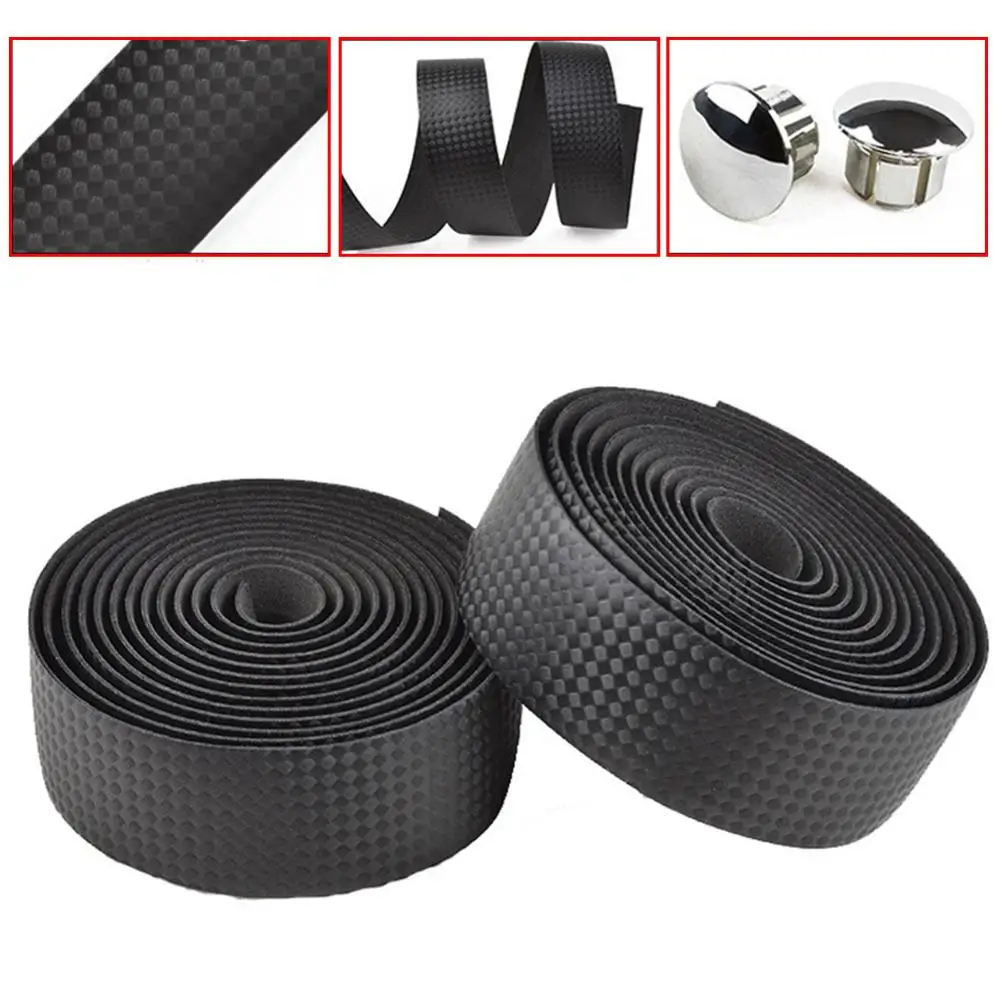 

2pcs Road Bike Handlebar Belt EVA/PU Bicycle Handlebar Belt Professional Bicycle Shock Absorption Shockproof Belt
