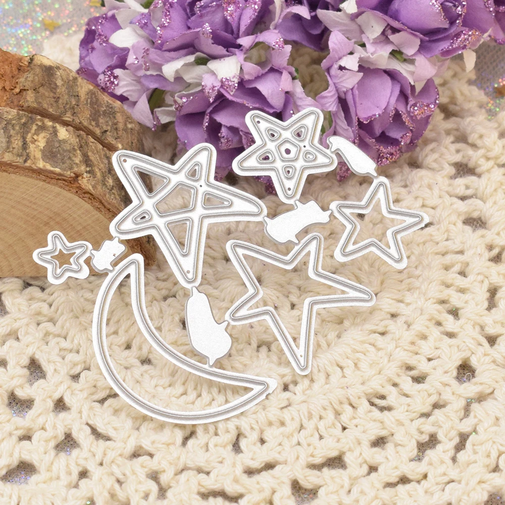 Металлические Вырубные штампы Star Moon для рукоделия скрапбукинг фото фотография